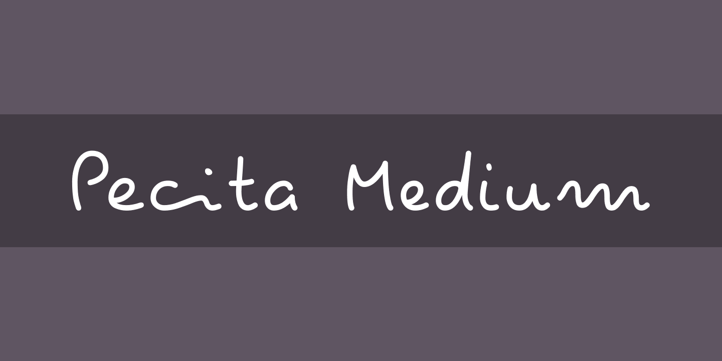 Pecita Regular Font preview